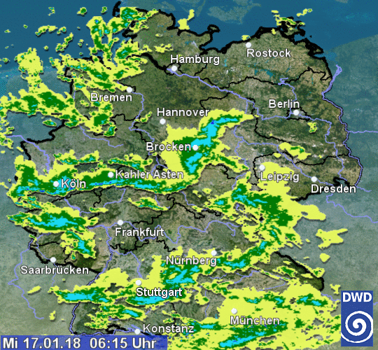 Regenradar Deutschland